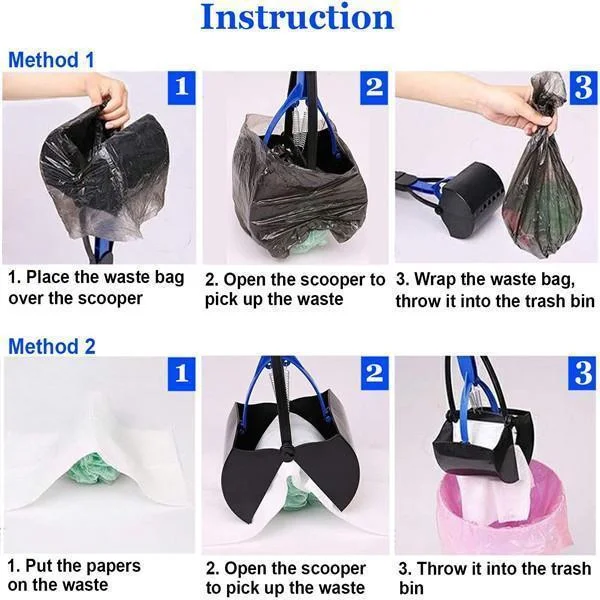 

Dog Poop Scoop Dog Paddle Shovel Poop Pickup Toilet hygiene accessory Pickup Clip Cleaning Shovels Handle Clean Tool Dropship