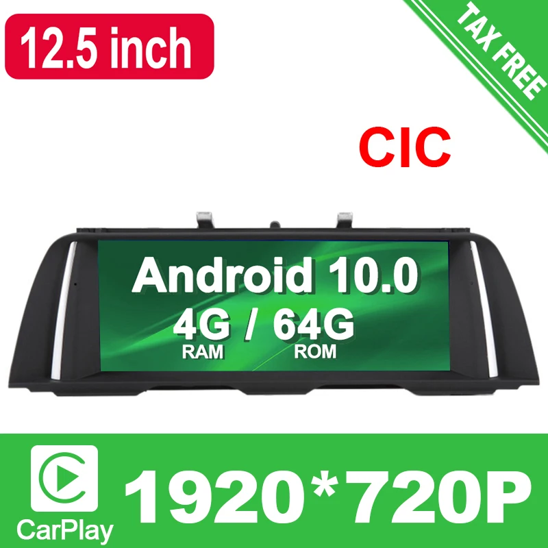 

8 Core Android 10.0 System Car Multimedia Player For BMW F10 F11 GPS Navi Radio IPS Screen for CIC System 2011 2012 No Tax