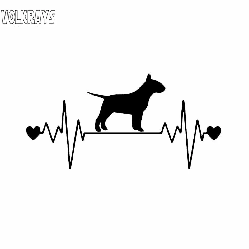 Volkrays мультфильм автомобиль наклейка современное искусство бультерьер