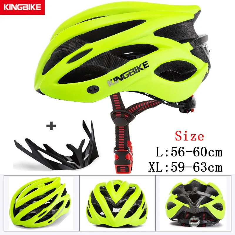 D-629-green KINGBIKE мужской черный матовый велосипедный шлем MTB вниз холм велосипедный шлем сверхлегкий в форме велосипедный шлем Размер L/XL Casco Ciclismo - Цвет: D-629-green