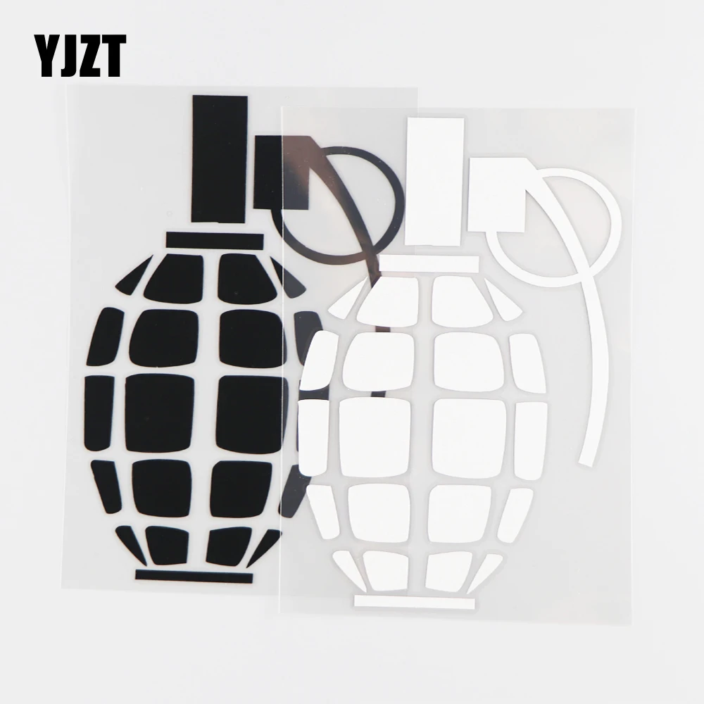 

YJZT 9.2×16.2CM Cartoon Weapon Picture Individual Car Sticker Creative Vinyl Body Decoration Decal 20C-0001