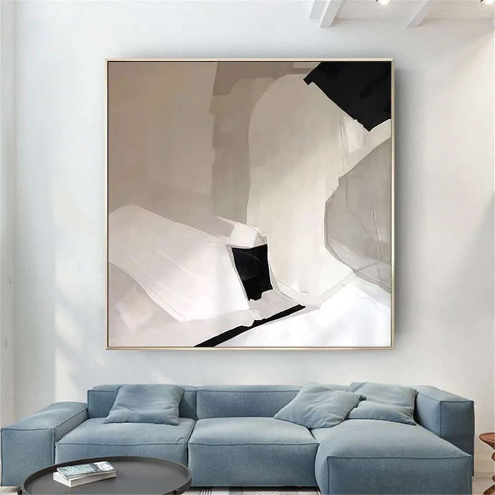 

100% hand-painted abstract line flower art oil painting canvas wall art wall decoration painting painting living room decoration