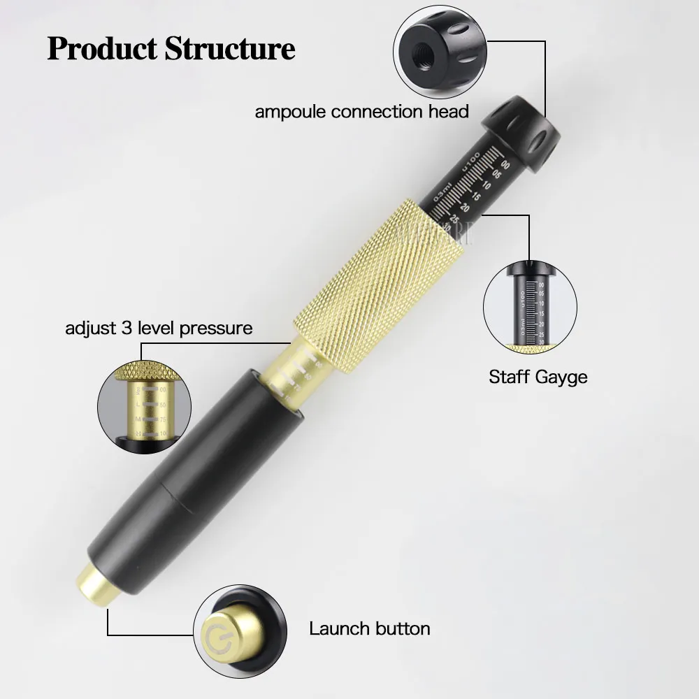 Трехзубчатая ручка с гиалуроновой кислотой высокой плотности для потери веса