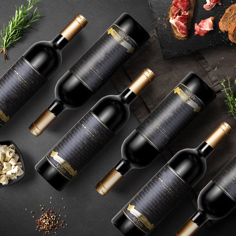

750ml * 6 sticks of red wine A case, dry red wine, wedding banquet, party Use wine