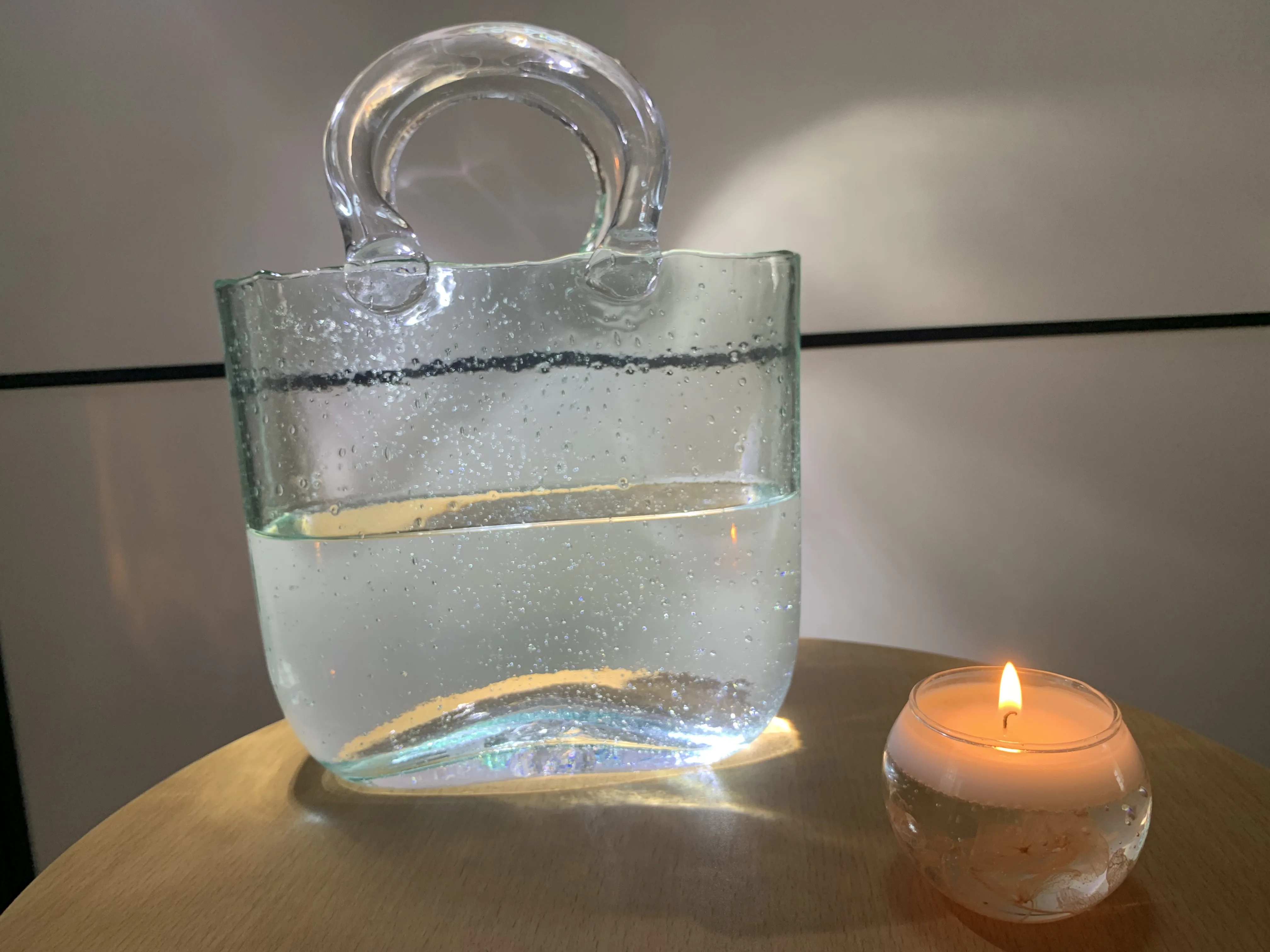 Nordic украшение для стеклянной вазы мыльные пузыри сумка корзина покупок ваза