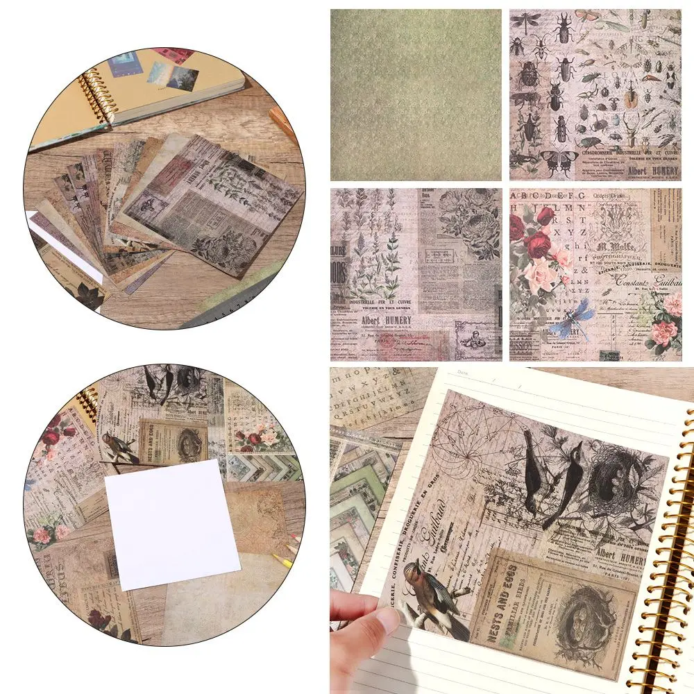 

24 Sheets Creative Spring Handmade DIY Craft Flowers Patterned Scrapbooking Paper for Photo Albums Background Pad