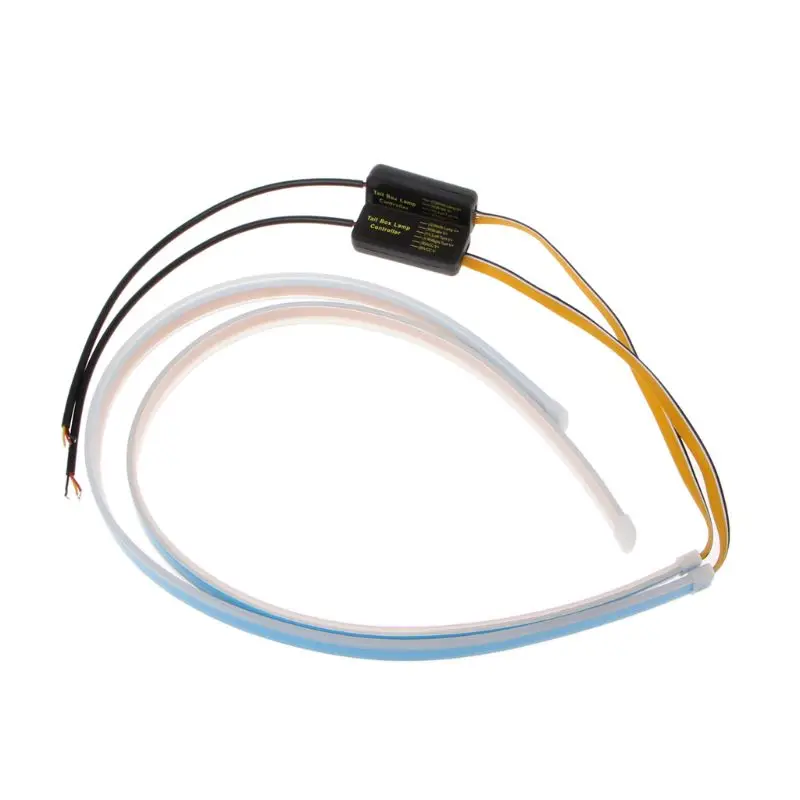 

Waterproof Daytime Running Lights Car LED Headlight Ultra-thin Flexible Turn Signal DRL 60cm