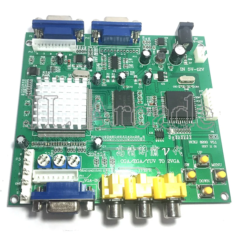 Аркадная игра GBS8220 CGA/YUV/EGA/RGB преобразователь сигнала в VGA HD плата видеоконвертера