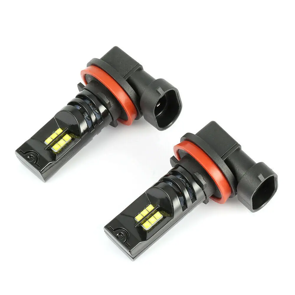 FORTEK 2pcs 1200Lm H11 H8 светодиодный светодиодные фары лампы белые ходовые огни Противотуманные фары 6000K 12V дальнего света
