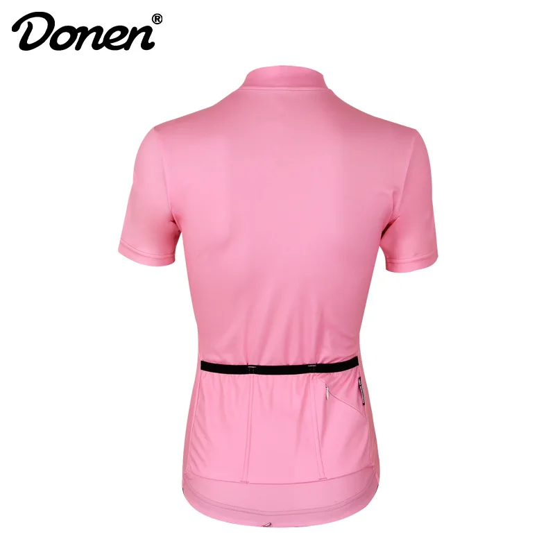 Donen Женская летняя футболка с коротким рукавом розовая для верховой езды
