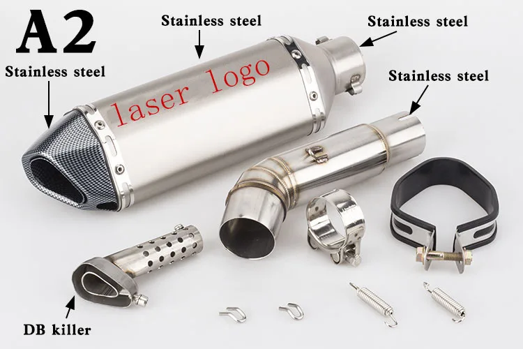 

Motorcycle Variation CBF600 Exhaust And Mid Section Link Pipe With DB Killer for Hornet CBR600 CB600F 2007- 2013 Years