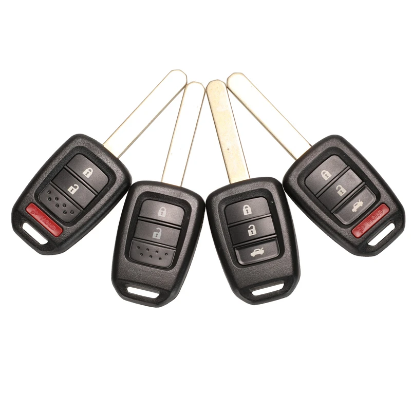 Jingyuqin 2/3/4 кнопки дистанционного ключа оболочки для Honda Accord CR-V FIT XRV VEZEL CITY Джаз CIVIC HRV FRV дистанционный ключ чехол Брелок