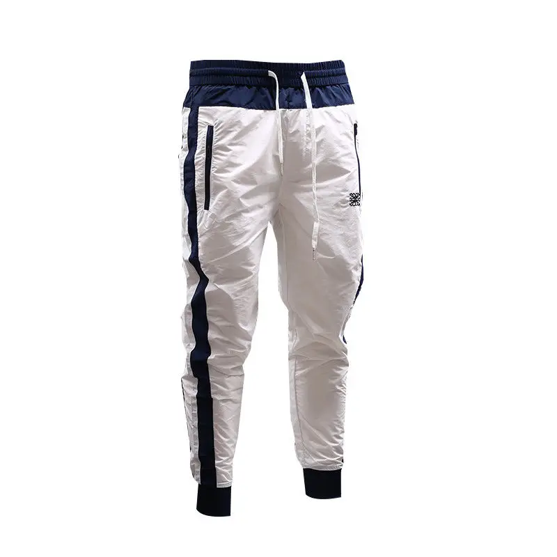 

Pants Men's Summer Casual Trousers Men's New Simple Fashion Brand Patchwork Assorted Colors Harem Pants Skinny Sports Pants