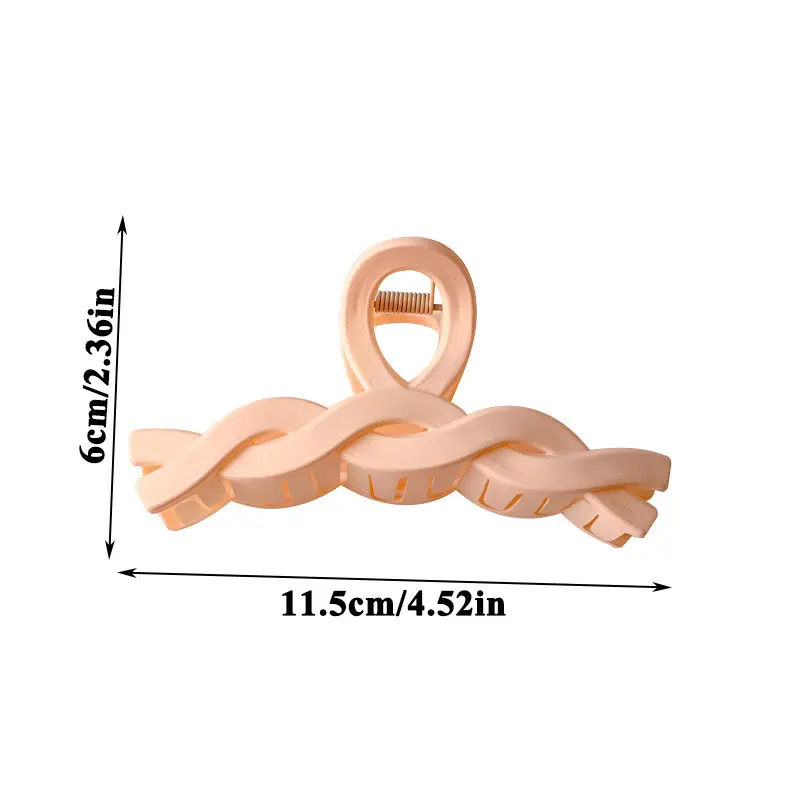 

Geometric Frosted Hairpin Irregular Twisted Transparent Scrub Hair Clip Jelly Color Hair Claw Fashion Simple Hair Accessories
