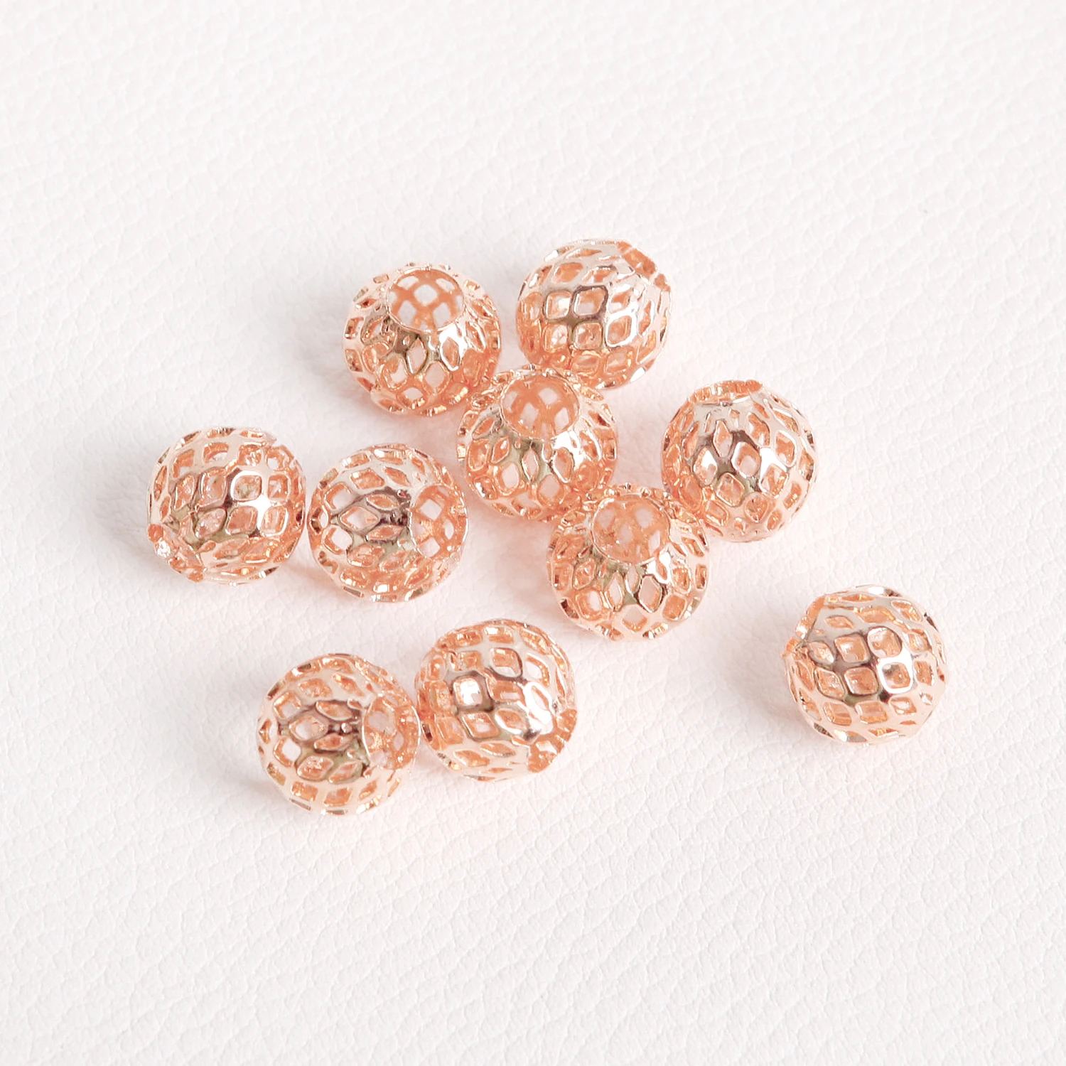 

10pcs Large Hole Spacer Beads DIY Bracelet Necklace Beads Charm DIY Copper Metal Jewelry Making Materials