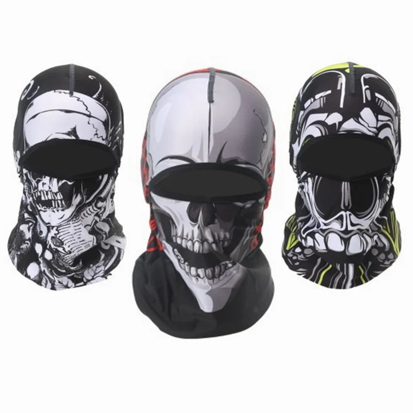 2021 крутой защитный чехол для лица с черепом на верхней части спортивный шарф