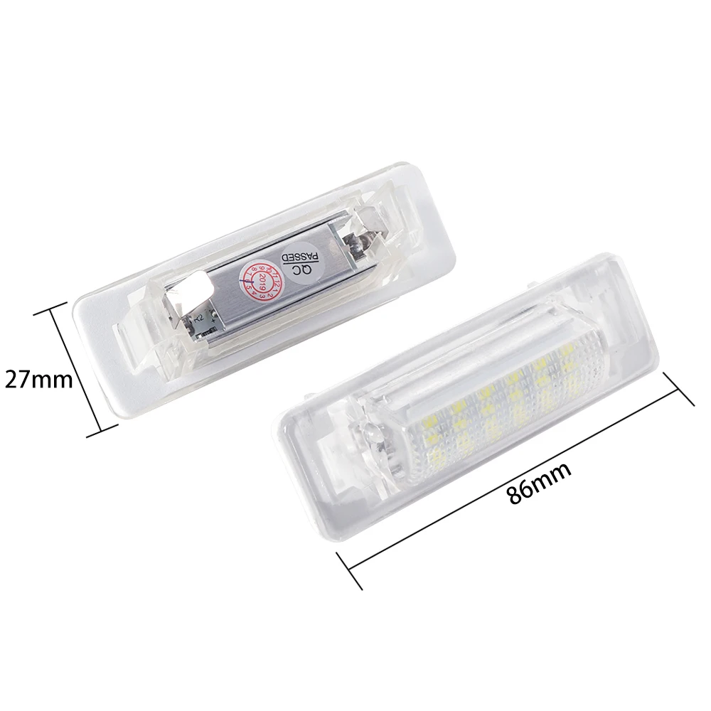 2 шт. Автомобильные светодиодные лампы для номерного знака Mercedes Benz E Class W210 E300 E320 1996