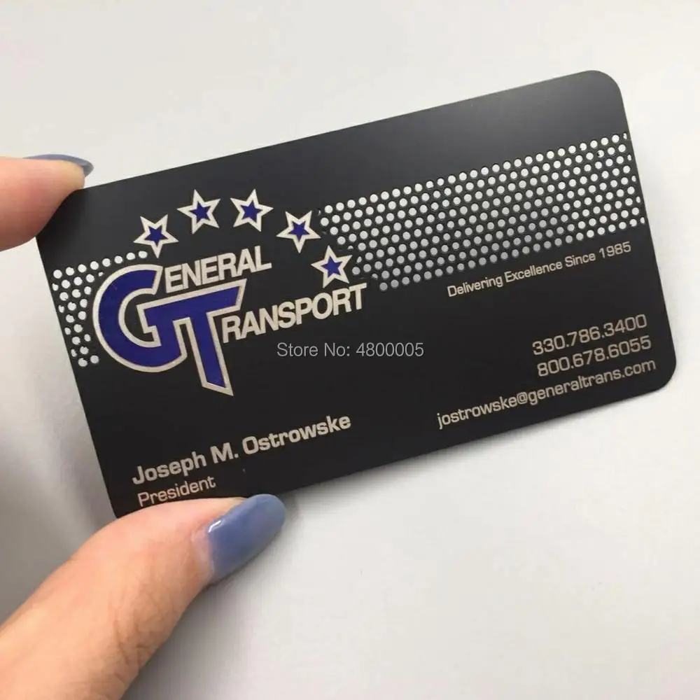 

Custom cheap metal electroform nameplate business card