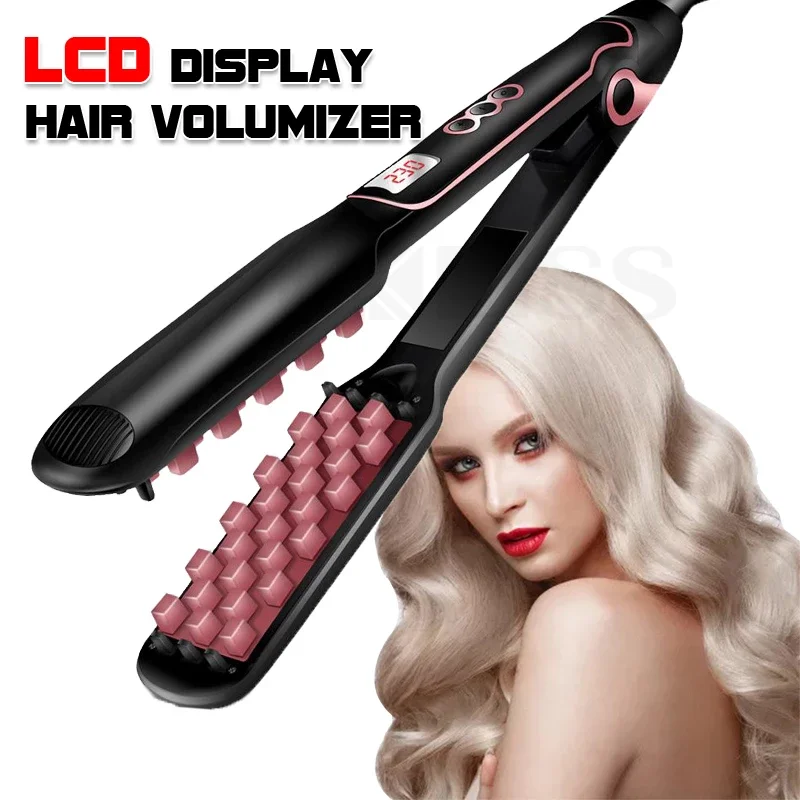

Flat Iron Hair Straightener Hair Volumizing Iron Straightening Ceramic Hair Curler Curling Irons Tongs Corrugated Hair Crimper