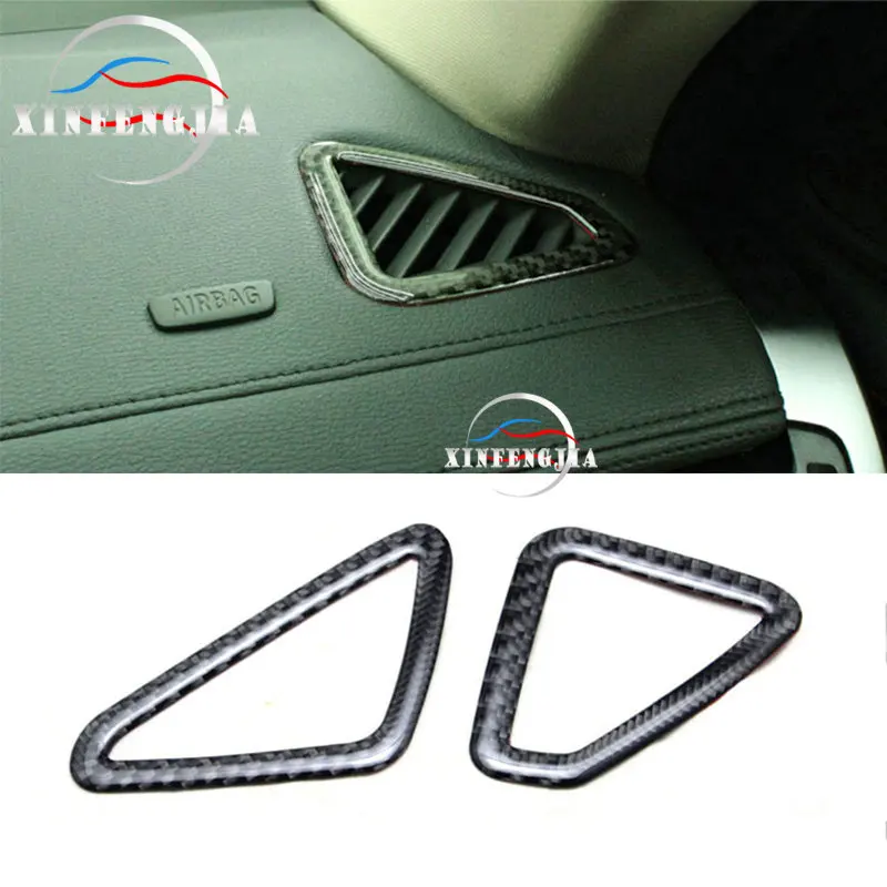 

For BMW X5 X6 F15 F16 15-18 2x Carbon Fiber Front Air Vent Outlet Frame Cover Trim