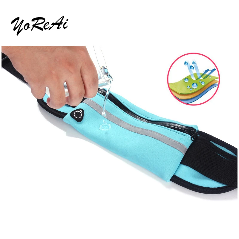 Водонепроницаемая поясная сумка YoReAi для бега Спортивная портативная уличная