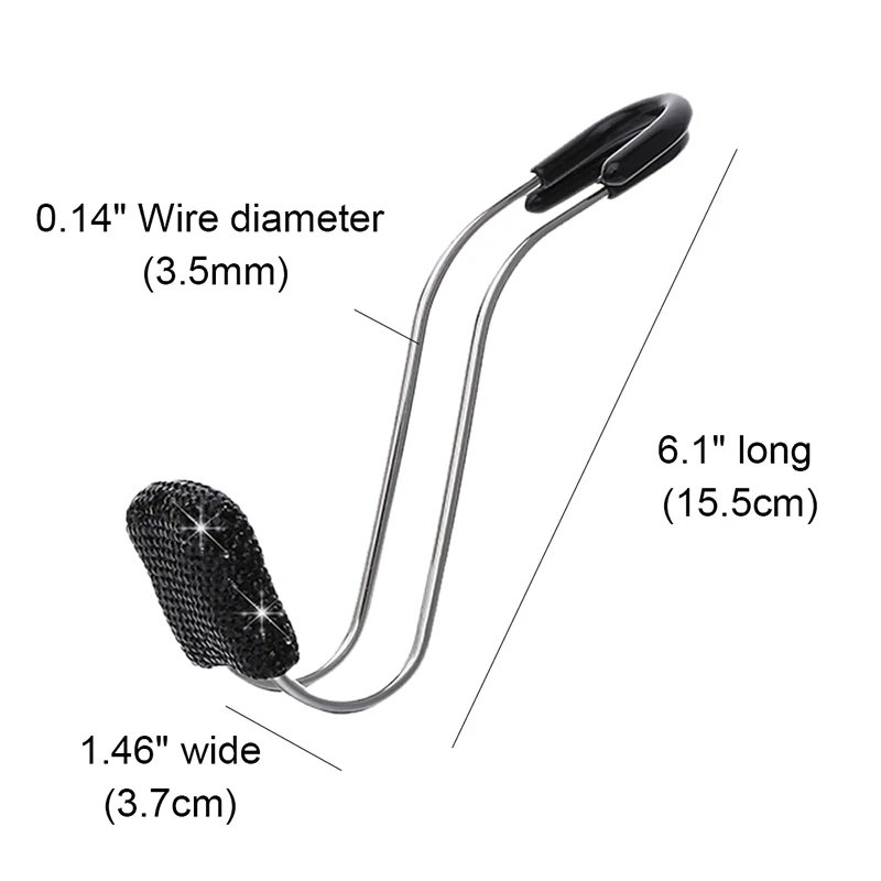 

115x32x28mm Car Stainless Steel Hook With Drill Powerful Load Capacity Durable Automobiles Interior Accessories #2