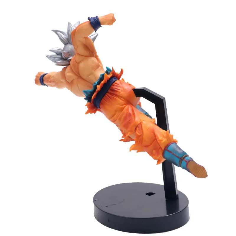 Серебряные волосы DBZ Goku Super Saiyan наклонный Дырокол Ver. Ограниченная 18 см фигурка