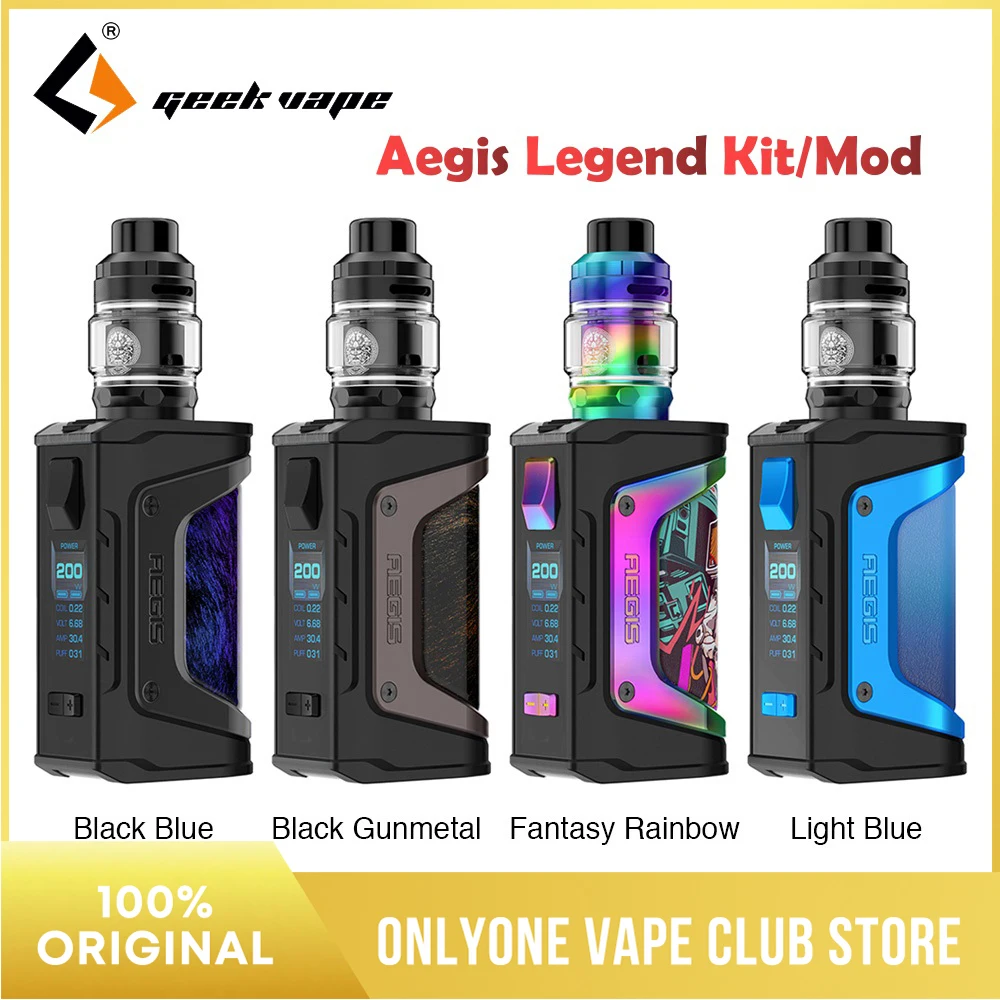 Набор для вейпа Geekvape Aegis Legend TC с баком Z Subohm 5 мл макс. 200 Вт питание от двух батарей