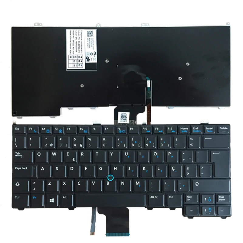 Новый португальская Клавиатура для ноутбука Dell Latitude E7440 E7240 черный 0JYFTN ноутбук