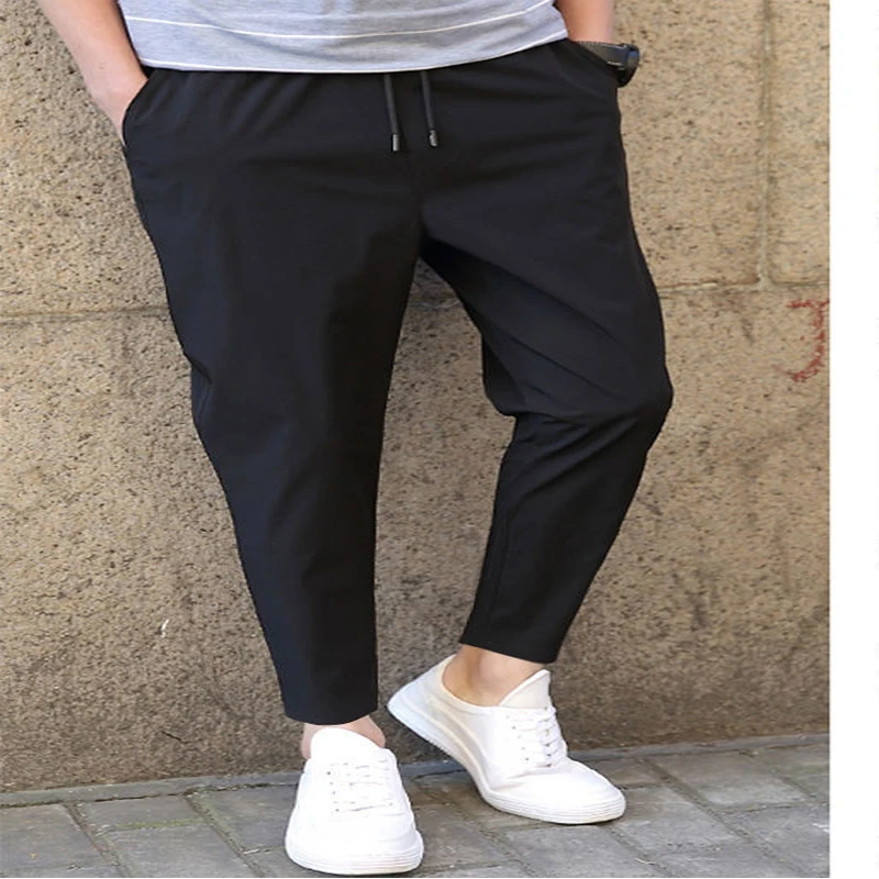 

Men's casual pants ice silk pants summer thin loose sports pants summer slim pants men's large men's wear
