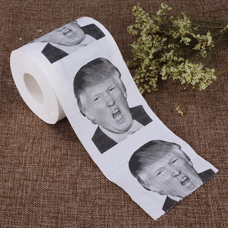 Дональд Трамп набор туалетных принадлежностей держатели для туалетной щетки с Трамп бумага подарок шалость шутка ванная комната чистящие аксессуары пластик