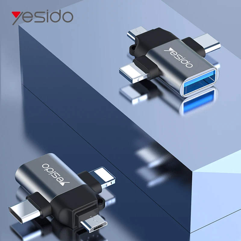 3-in-1 OTG Adapter  Lighting Type-C Micro to USBFor  Huawei  IPhone  Data Transmit Converters For Tablet Hard Disk Drive Phone