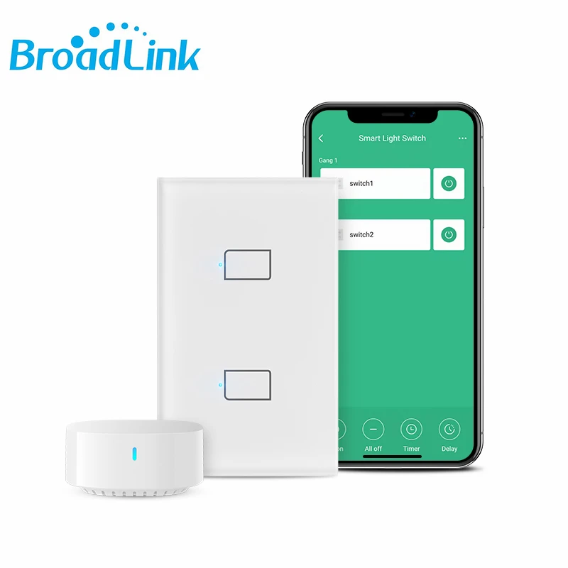 

Пульт дистанционного управления BroadLink TC3, Wi-Fi, RF, для Alexa, Google Home
