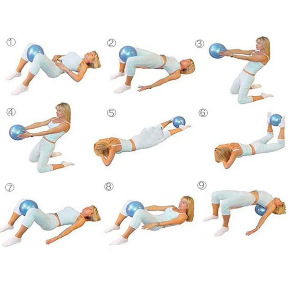 25 см мяч для йоги и пилатеса тренировочный баланс фитнес пилатес упражнений