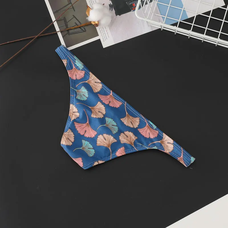 Трусы мужские хлопковые с U-образным вырезом пикантное нижнее белье принтом