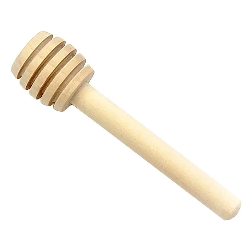 

8cm/3.15in Wooden Honey Spoon Coffee Stir Bar Honey Dipper Stick For Honey Slime Box Jar Long Handle Mixing Stick Stirring Rod
