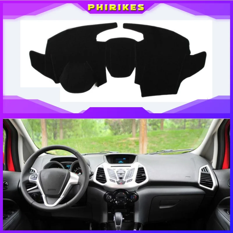 

Car dashboard Avoid light pad Instrument platform desk cover Mats Carpets Auto accessories for Ford Ecosport 2013 2014 2015 2016