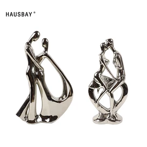 Керамическая искусственная Декоративная скульптура в скандинавском стиле, креативные абстрактные фигурки, статуя, свадебные украшения D154