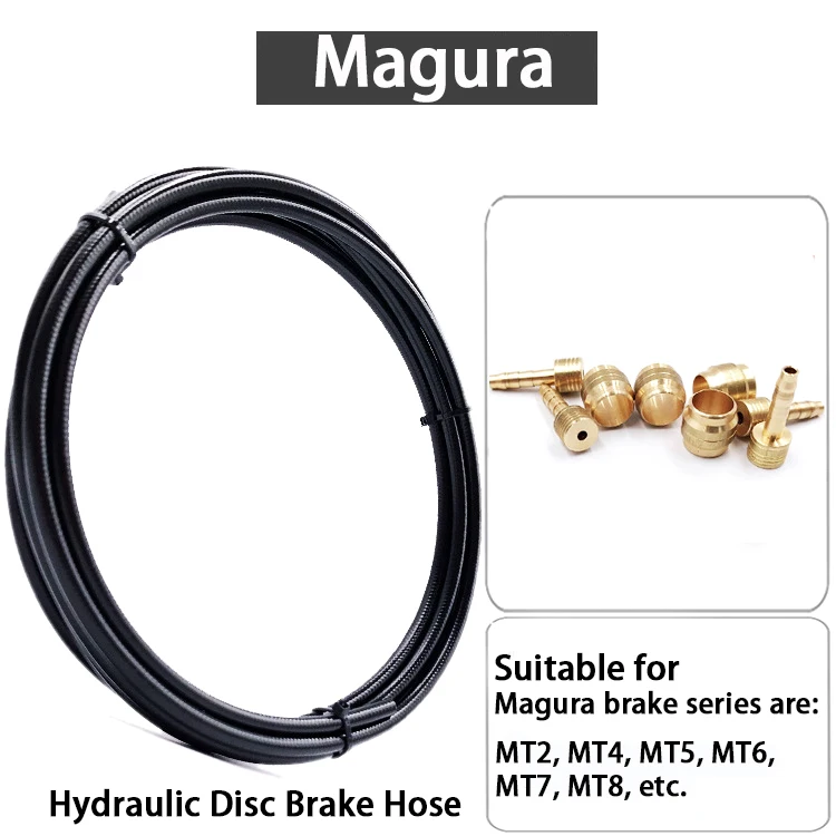 Magura 1 Set BH59 BH90 Sram Magura Велосипедный тормозной шланг MTB гидравлическая Дисковая тормозная трубка 2,5 м соединительная вставка оливковый Набор для mt200 m315 m395 m6000 - Цвет: Magura 1 Set