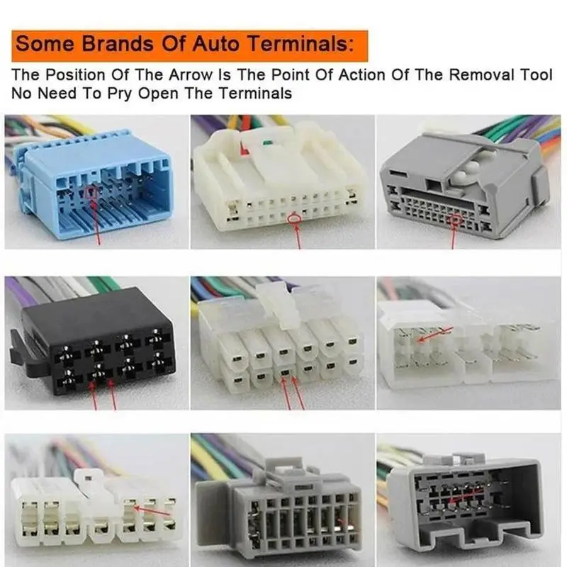 

Car Terminal Removal Tool Wire Plug Connector Extractor Puller Release Pin Needle Retractor Plug