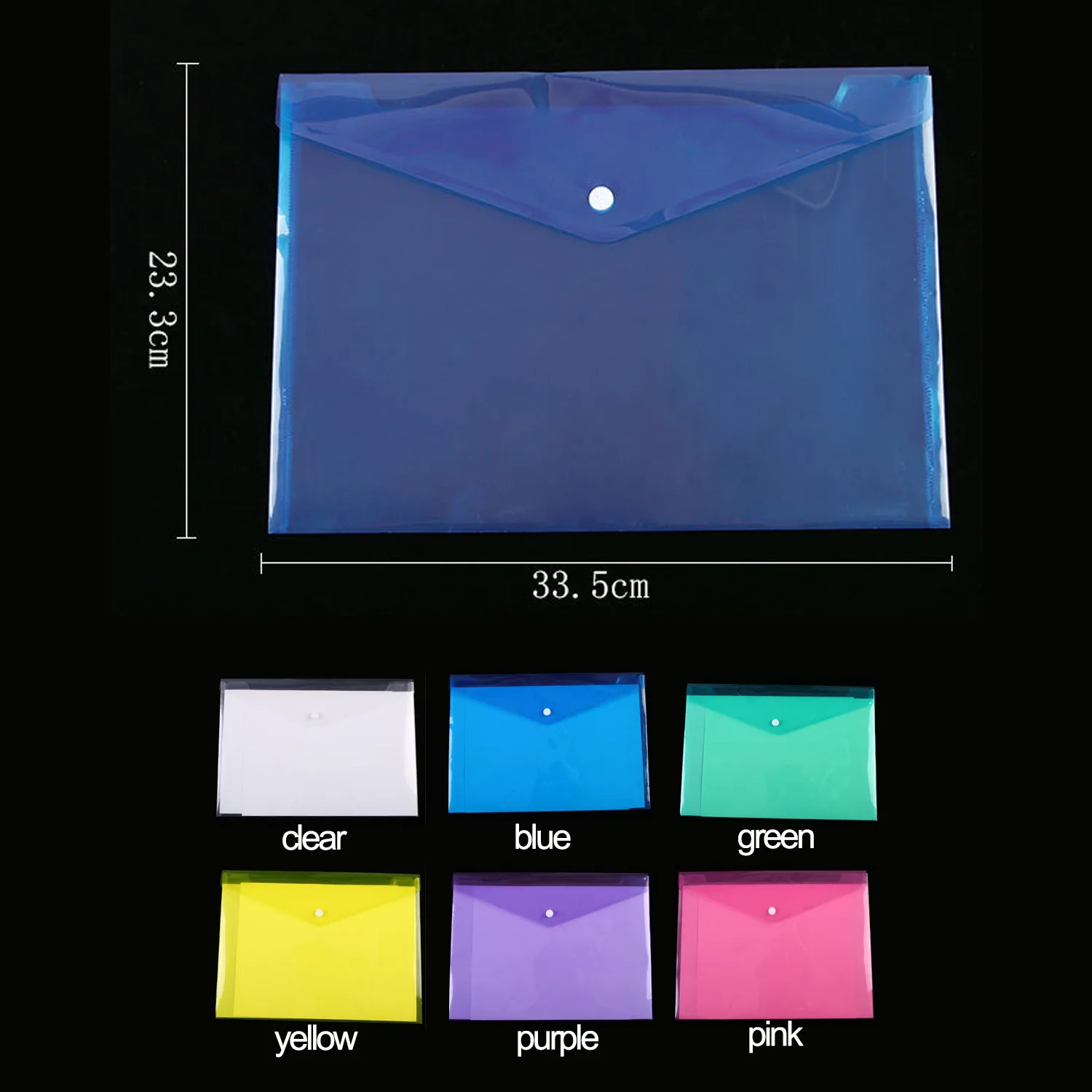 6 шт./лот Сумка для документов A4 прозрачная бумажная папка канцелярские