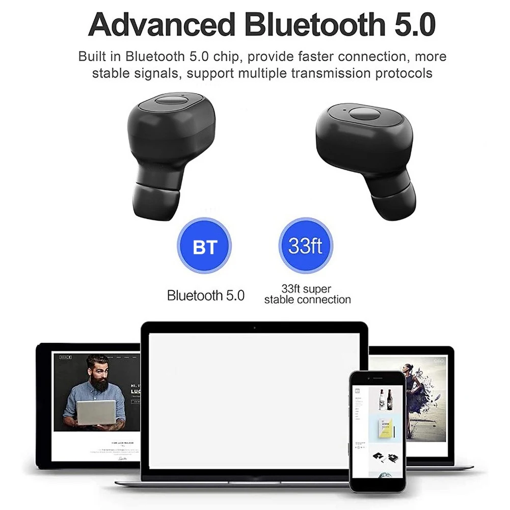 Беспроводные стереонаушники Y80 TWS Bluetooth 5.0 6D с шумоподавлением для телефонов |