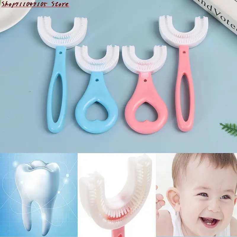 

Children's Toothbrush U-shaped Baby Mouth-style Children's Cleaning Brush Brushing Teeth Cleaning Teeth Artifact