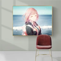 5d diamond painting anime picture cure smiling girl danganronpa home decor full square game character bead cross stitch wall art