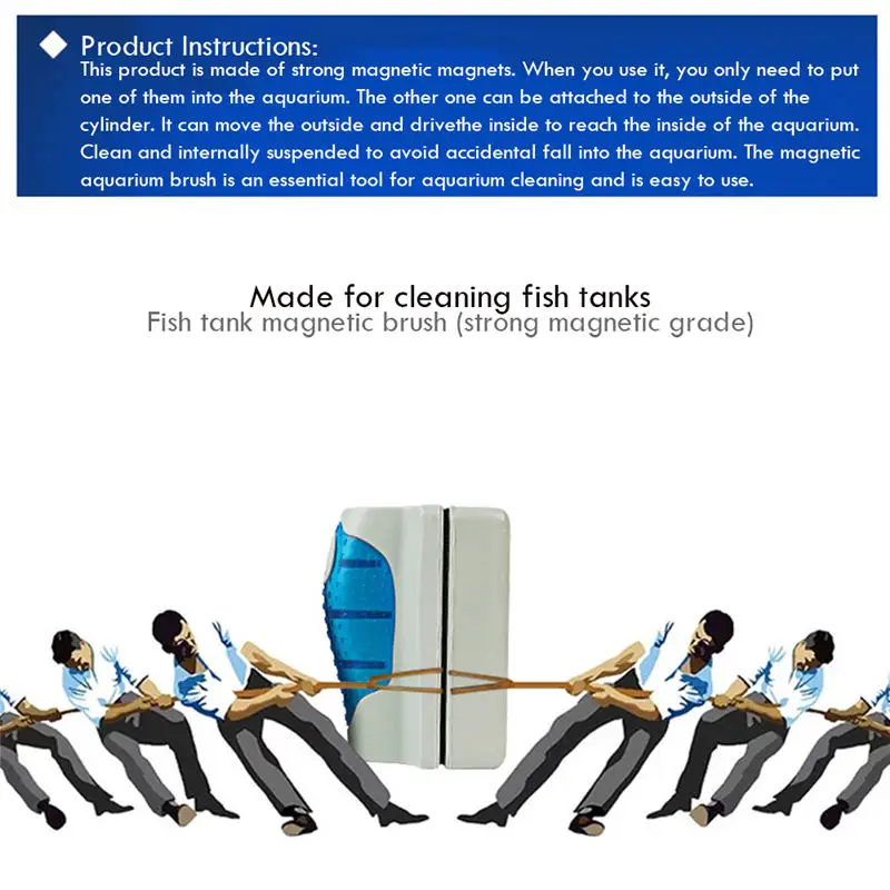 Магнитная мини-щетка для очистки аквариума оконный скребок со стеклянными