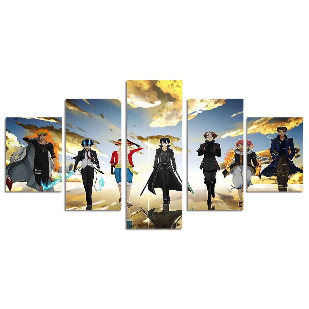 Настенная Картина на холсте с изображением аниме кроссовера Кирито Натал