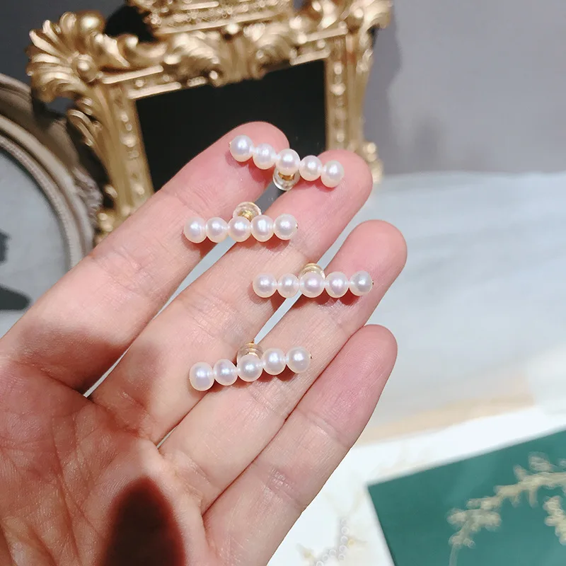 Женские серьги-пусеты с жемчужинами Silvology серьги из стерлингового серебра 925