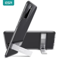 esr metal kickstand phone case for samsung galaxy s20 s20 ultra note 10 plus 5g shockproof tpu stand holder cover for s20 plus