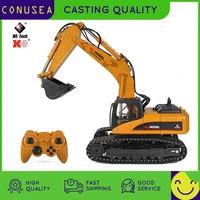 wltoys 16800 116 2 4g rc excavator truck 23 ch caterpillar construction all metal truck autos with led light smoke toys for boy