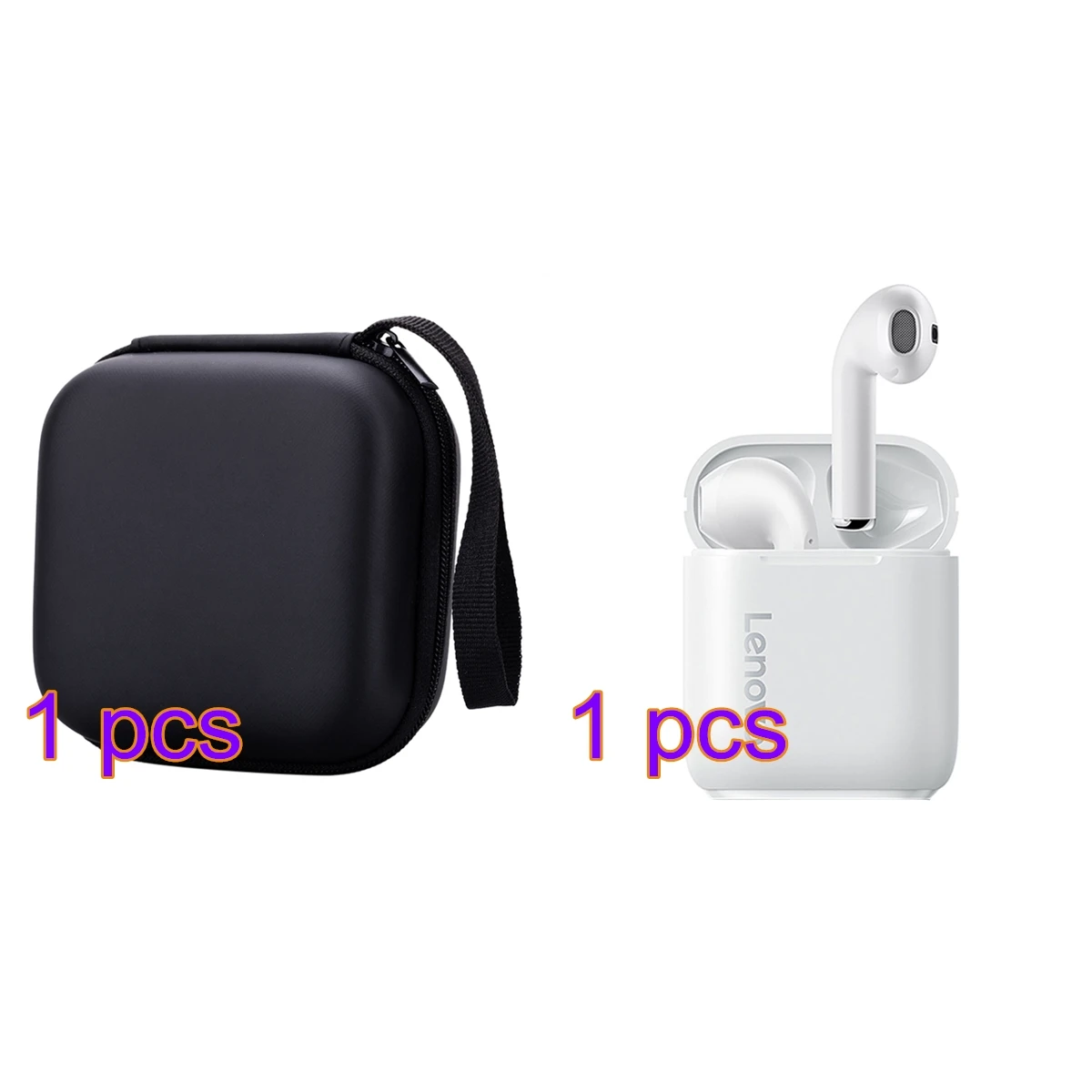 

Lenovo LP2 Wireless Earbud Touch Control HD Immersive Stereo Sound Waterproof Earphone Lenovo LP2 Bluetooth Headset +Storage Bag